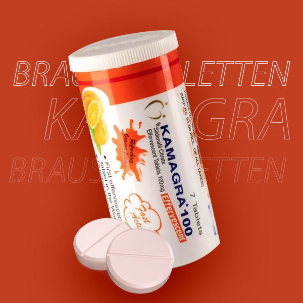 Verpackung von Kamagra Brausetabletten mit 100 mg Tabletten